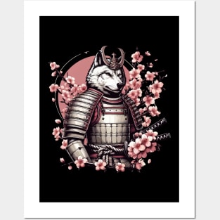 Wolf Samurai | Japanese Art | Cherry Blossom Posters and Art